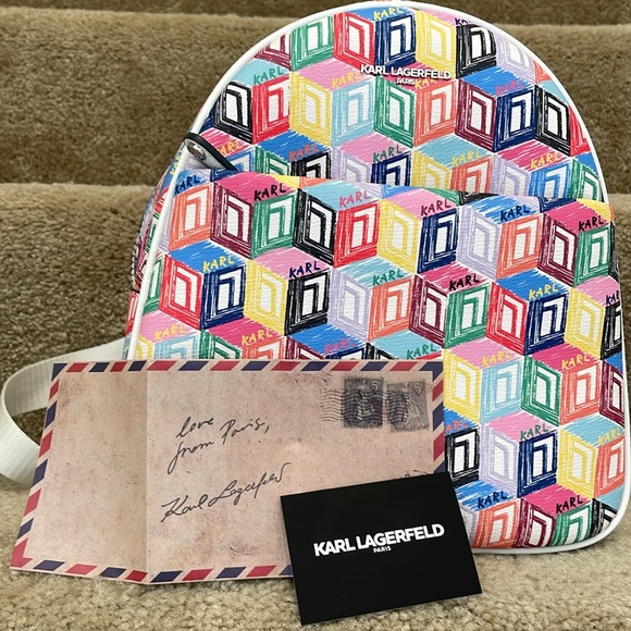 Karl Lagerfeld multi color backpack - Picture 2 of 15